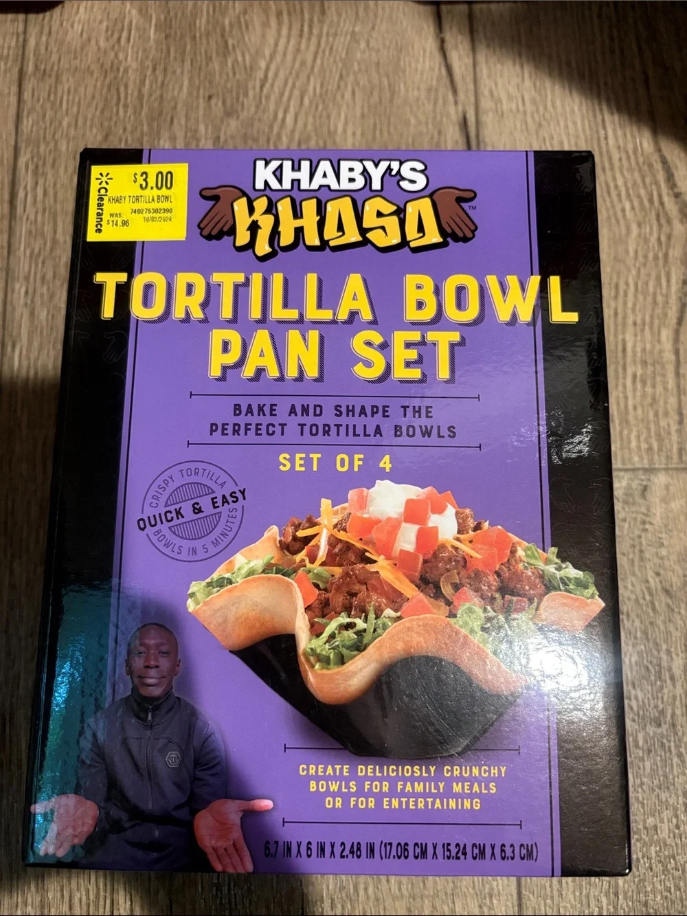 Purple Tortilla Bowl Pan Set - Set of 4